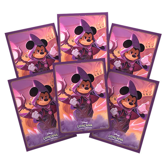 Card Sleeves: Disney Lorcana- Reign of Jafar- Mickey Mouse, Wayward Sorcerer (65ct)