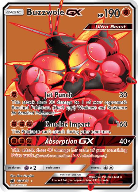 Buzzwole GX (Full Art) - SM - Crimson Invasion (SM04)