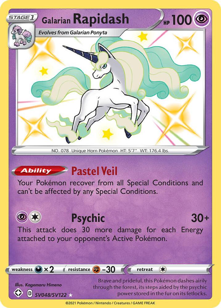 Galarian Rapidash - Shining Fates: Shiny Vault (SHFSV)