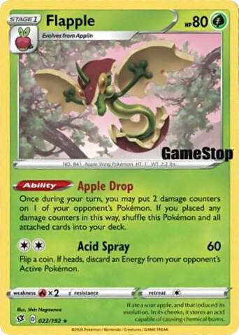 Flapple - 022/192 (Gamestop Exclusive) - Miscellaneous Cards & Products (MCAP)