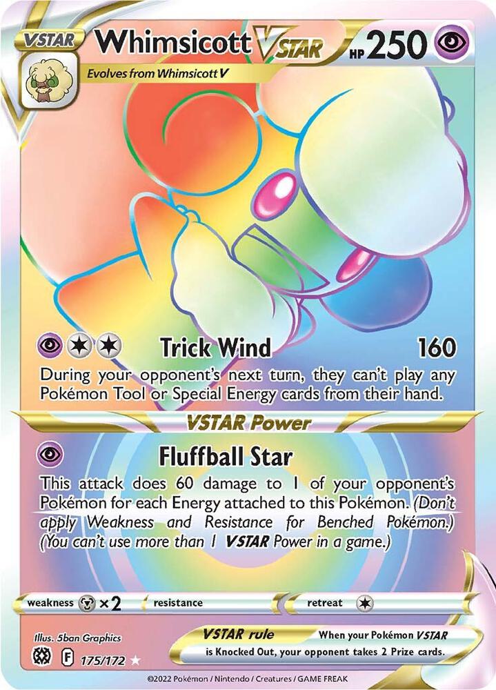 Whimsicott VSTAR (Secret) - SWSH09: Brilliant Stars (SWSH09)