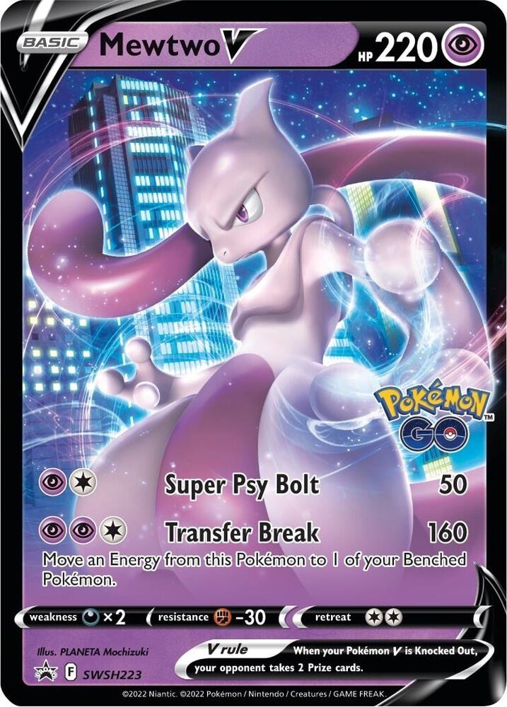Mewtwo V - SWSH223 - SWSH: Sword & Shield Promo Cards (SWSD)