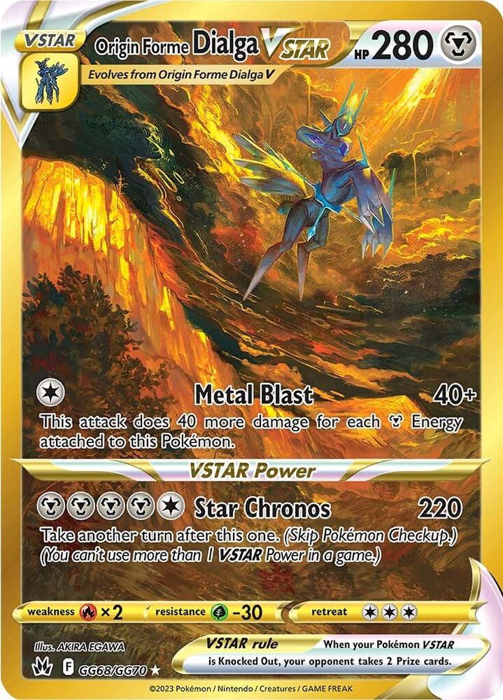 Origin Forme Dialga VSTAR (Secret) - SWSH: Crown Zenith: Galarian Gallery (CRZ:GG)