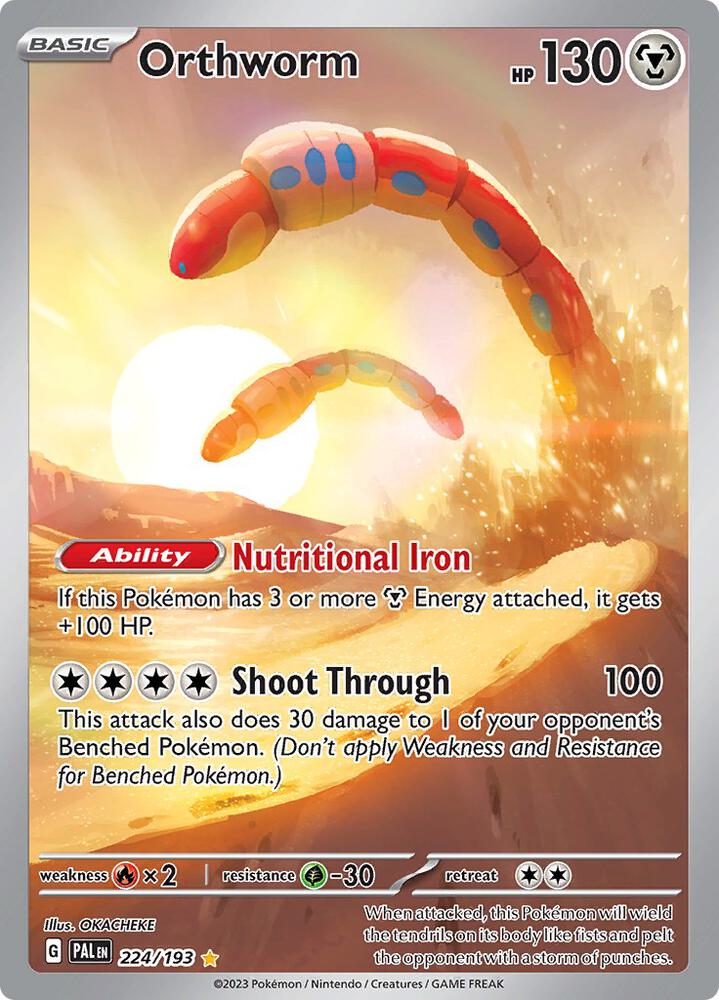 Orthworm - 224/193 - SV02: Paldea Evolved (PAL)