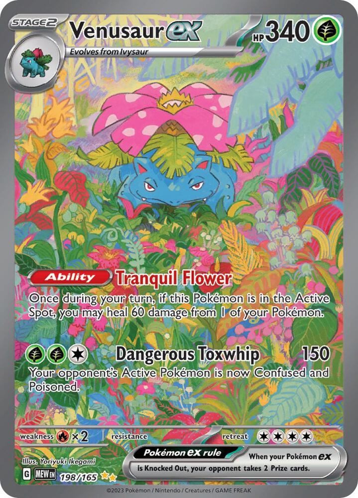 pokemon venusaur ex card Mega (Crimson Blaze #76/103, 2-Stars) style setup or your main portfolio Venusaur ex - 198/165 -