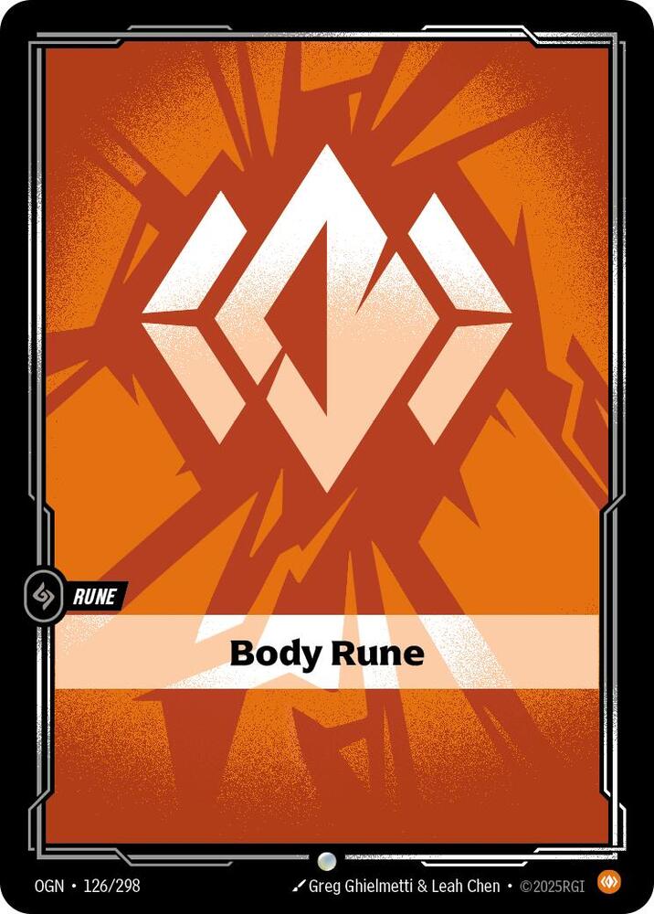 Body Rune - Riftbound Organized Play Promotional Cards (OPP)