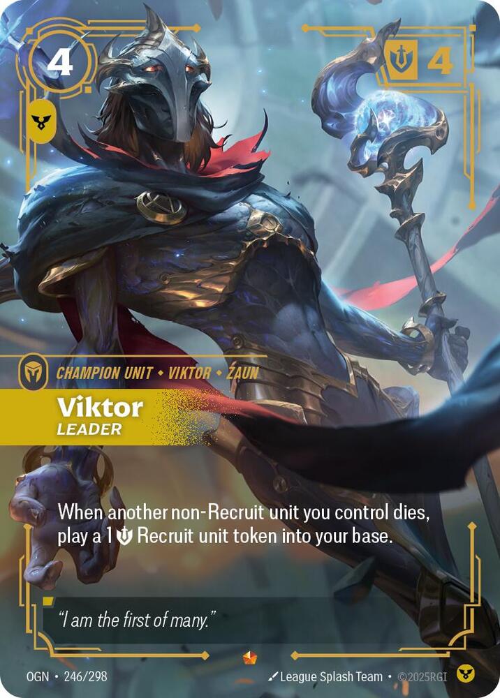 Viktor - Leader - Riftbound Organized Play Promotional Cards (OPP)