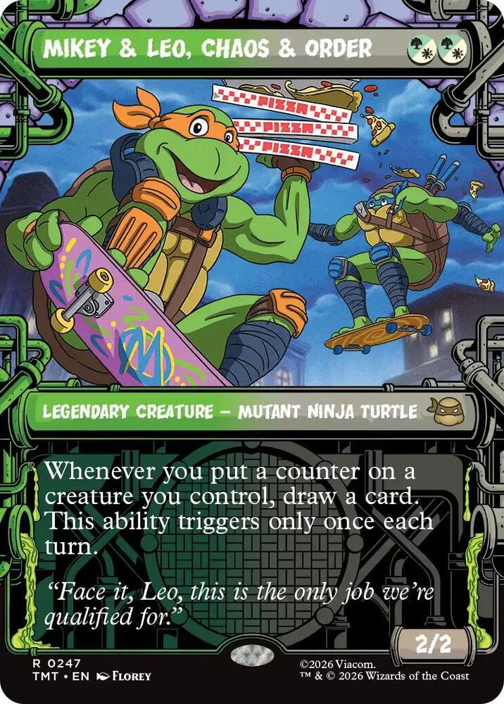 Mikey & Leo, Chaos & Order (Showcase) - Teenage Mutant Ninja Turtles (TMT)