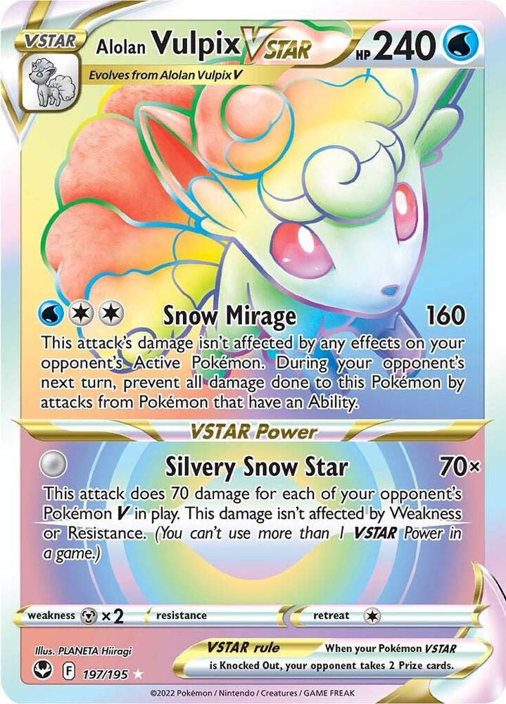 Alolan Vulpix VSTAR (Secret) 197/195