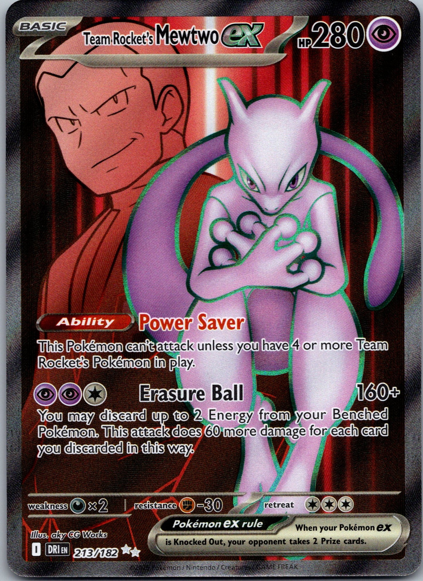 Team Rocket's Mewtwo ex - 213/182