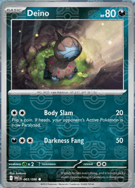 Deino (Master Ball Pattern) - SV: White Flare (WHT)
