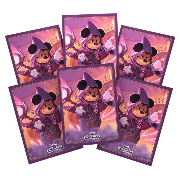 Card Sleeves: Disney Lorcana- Reign of Jafar- Mickey Mouse, Wayward Sorcerer (65ct)