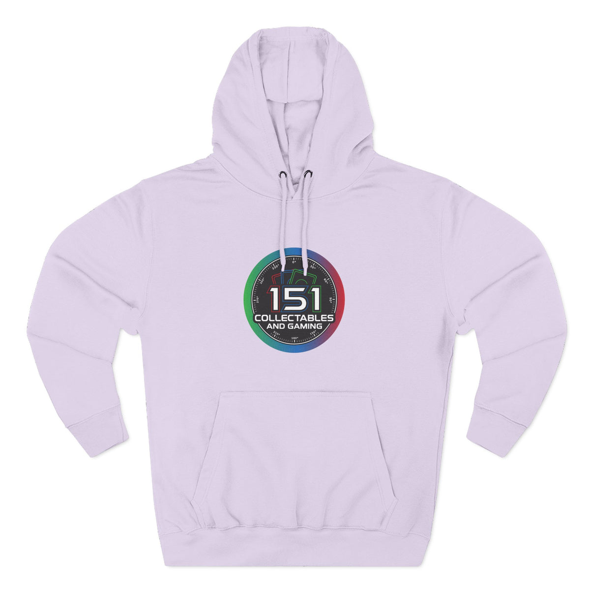Three-Panel Fleece Hoodie In White | Retro Circle Logo