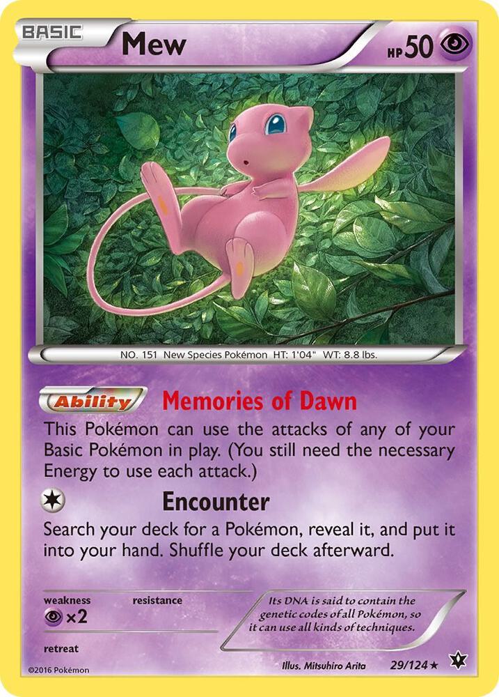 Mew - XY - Fates Collide (FCO) [Reverse Holofoil]