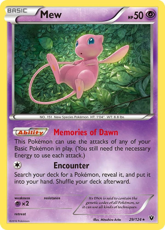 Mew - XY - Fates Collide (FCO) [Reverse Holofoil]