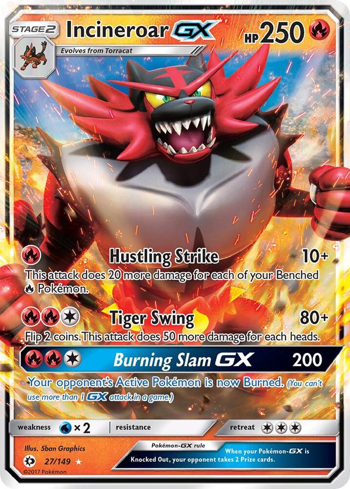 Incineroar GX - SM Base Set (SM01) [LP]