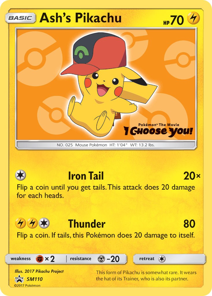 Ash's Pikachu - SM110 [SMP - SM110]