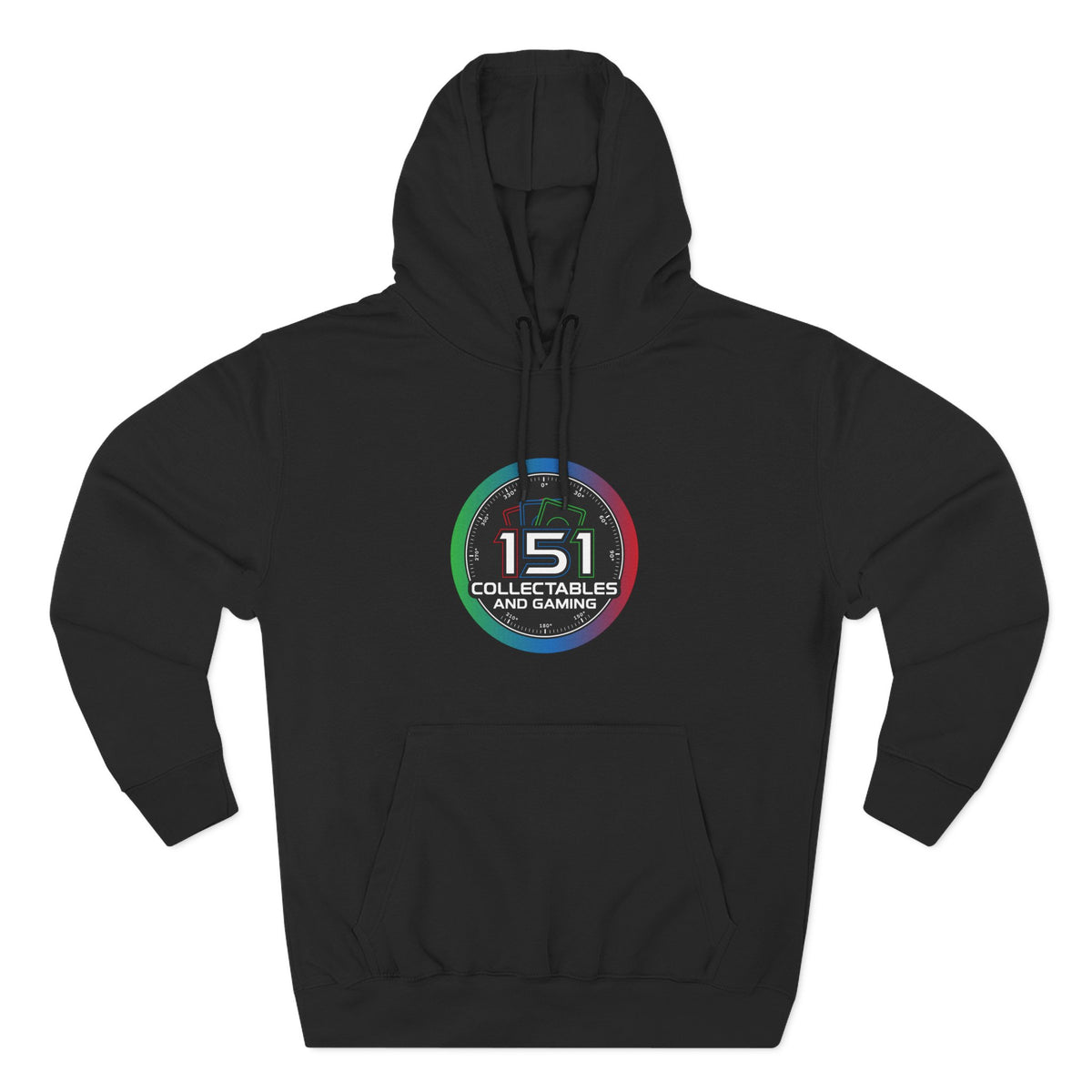 Three-Panel Fleece Hoodie In White | Retro Circle Logo