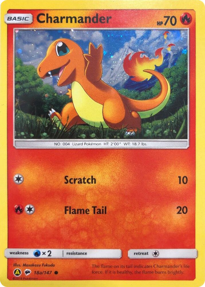 Charmander - 18a/147 - Alternate Art Promos (PR) [LP] [Mew Tail Swirl]