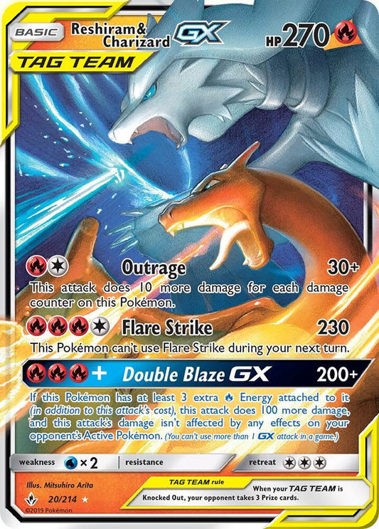 Reshiram & Charizard GX - SM - Unbroken Bonds (SM10) [LP]