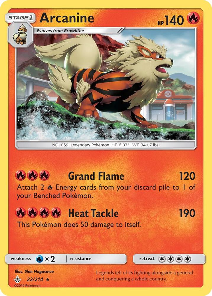 Arcanine - SM - Unbroken Bonds (SM10) [Reverse Holofoil] [LP]