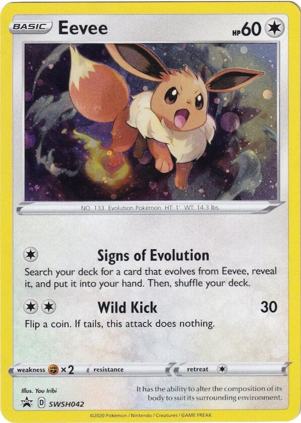 Eevee - SWSH042 - SWSH: Sword & Shield Promo Cards (SWSD)