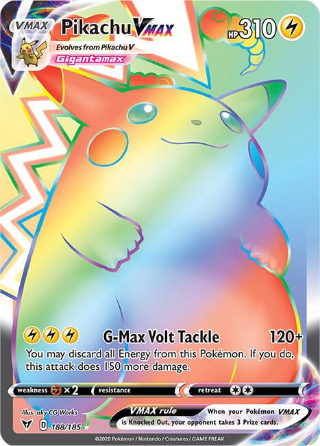 Pikachu VMAX (Secret) - SWSH04: Vivid Voltage (SWSH04) [LP]