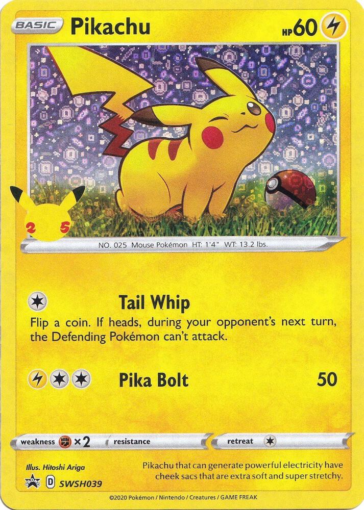 Pikachu - SWSH039 (General Mills) - Miscellaneous Cards & Products (MCAP)