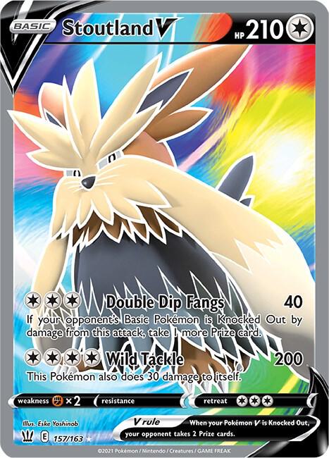 Stoutland V (Full Art) - SWSH05: Battle Styles (SWSH05)