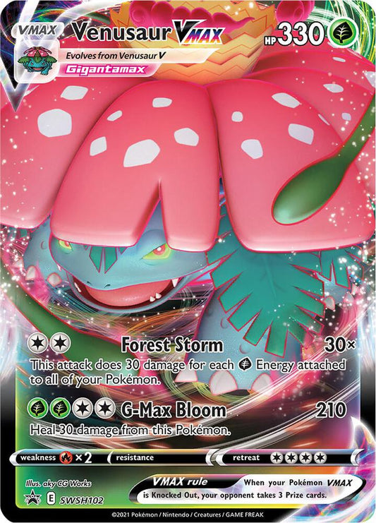 Venusaur VMAX - SWSH102 - SWSH: Sword & Shield Promo Cards (SWSD)