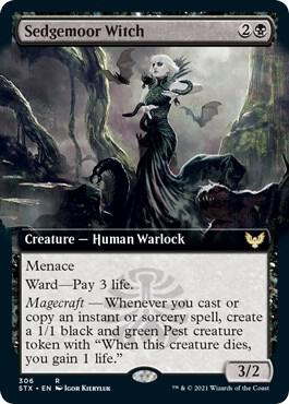 Sedgemoor Witch (Extended Art) - Strixhaven: School of Mages (STX) [Foil]