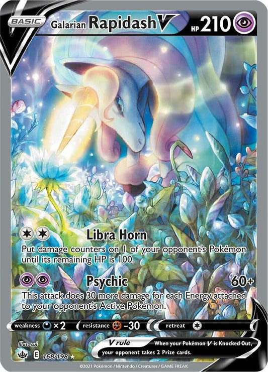 Galarian Rapidash V (Alternate Full Art) - SWSH06: Chilling Reign (SWSH06) [MP]