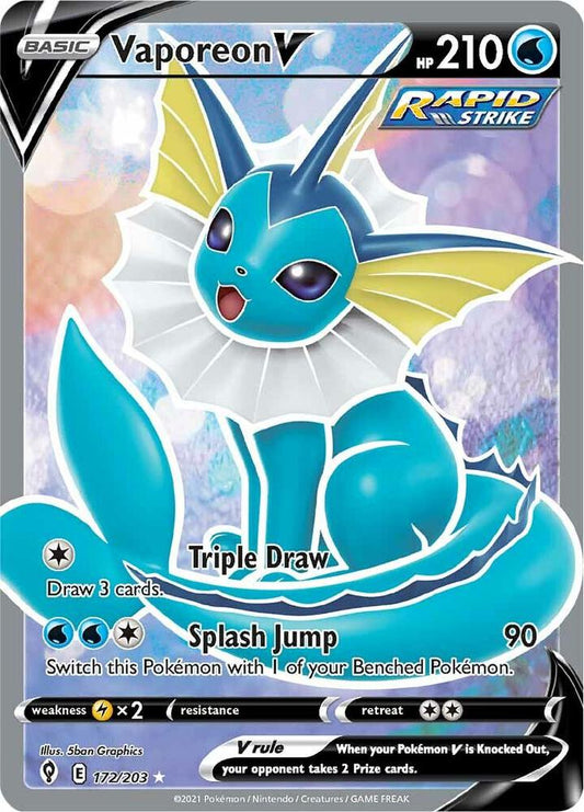 Vaporeon V (Full Art) - SWSH07: Evolving Skies (SWSH07)