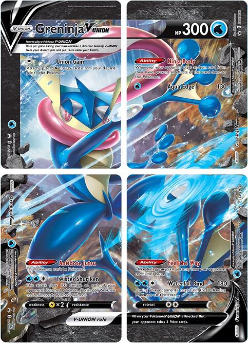 Greninja V-UNION [Set of 4] - SWSH: Sword & Shield Promo Cards (SWSD)