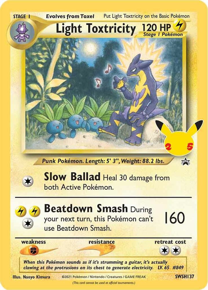 Light Toxtricity - SWSH137 - SWSH: Sword & Shield Promo Cards (SWSD) [LP]