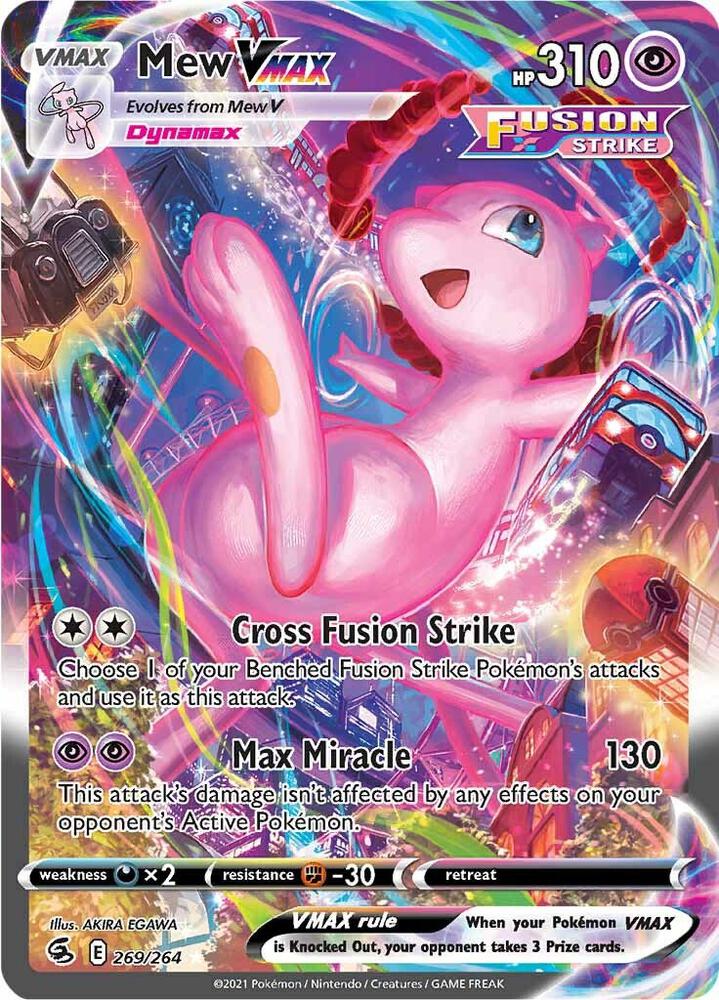 Mew VMAX (Alternate Art Secret) - SWSH08: Fusion Strike (SWSH08) - 269/264