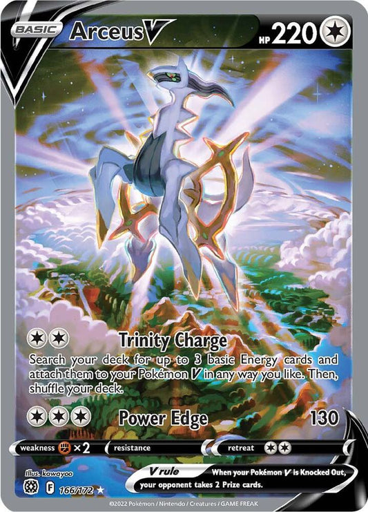 Arceus V (Alternate Full Art) - SWSH09: Brilliant Stars (SWSH09)) - 166/172
