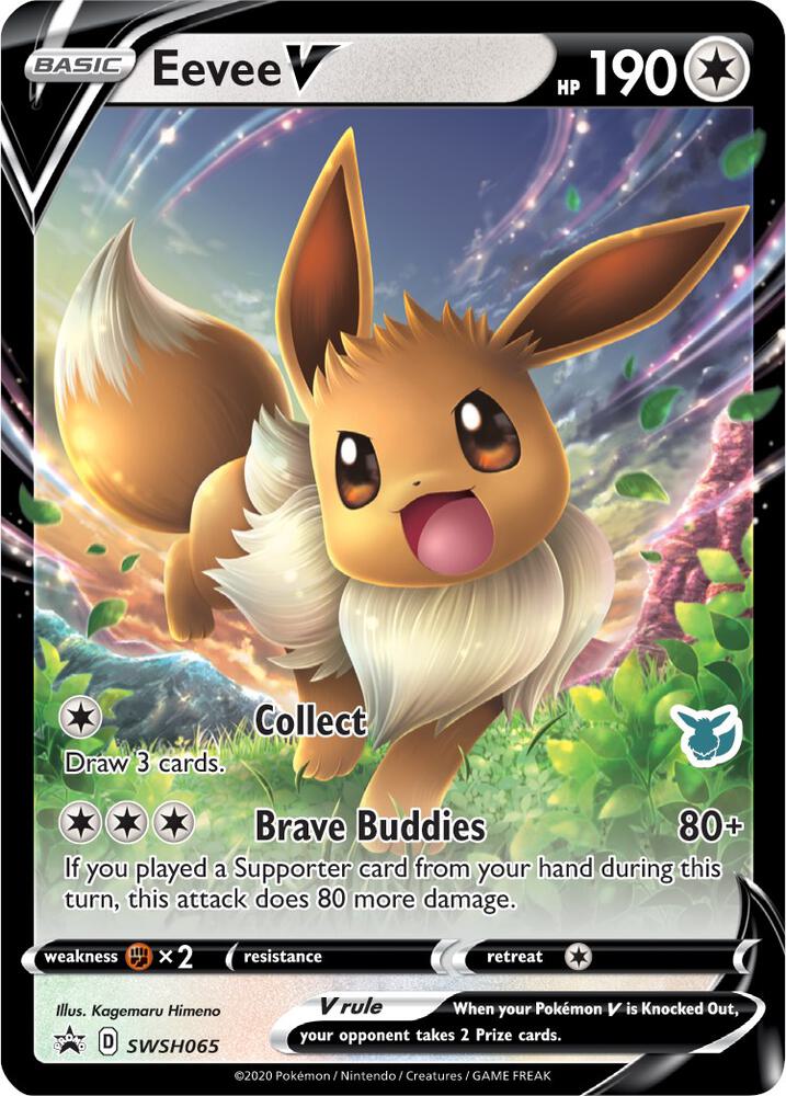 Eevee V - SWSH065 (Eevee Stamped) - Battle Academy 2022 (BA22) [MP]