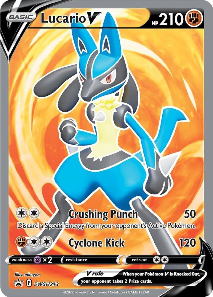 Lucario V - SWSH213 - SWSH: Sword & Shield Promo Cards (SWSD) [MP]