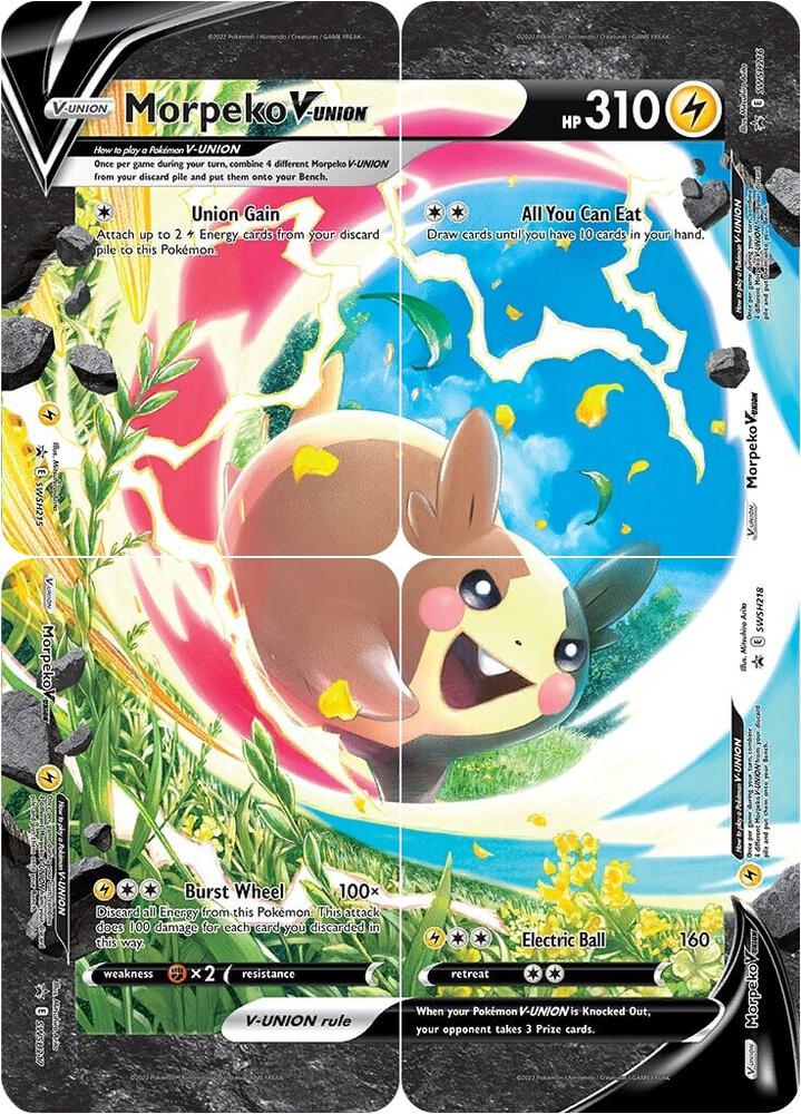 Morpeko V-Union [Set of 4] - SWSH: Sword & Shield Promo Cards (SWSD)