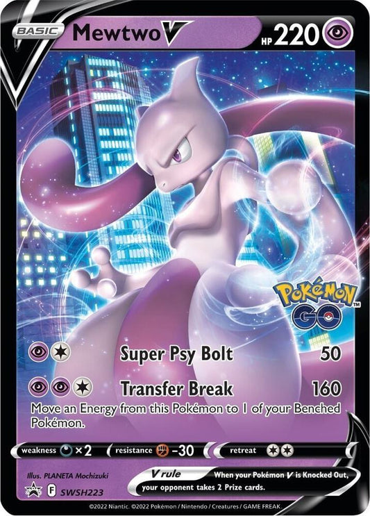 Mewtwo V - SWSH223 - SWSH: Sword & Shield Promo Cards (SWSD)