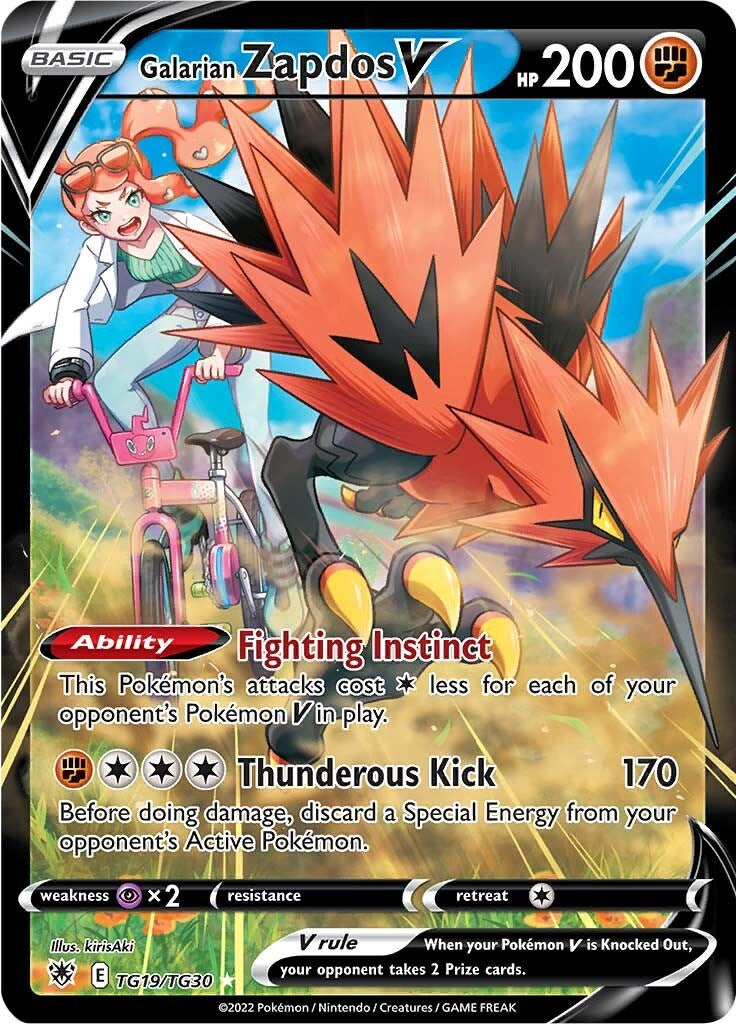 Galarian Zapdos V [SWSH10:TG - TG19/TG30]