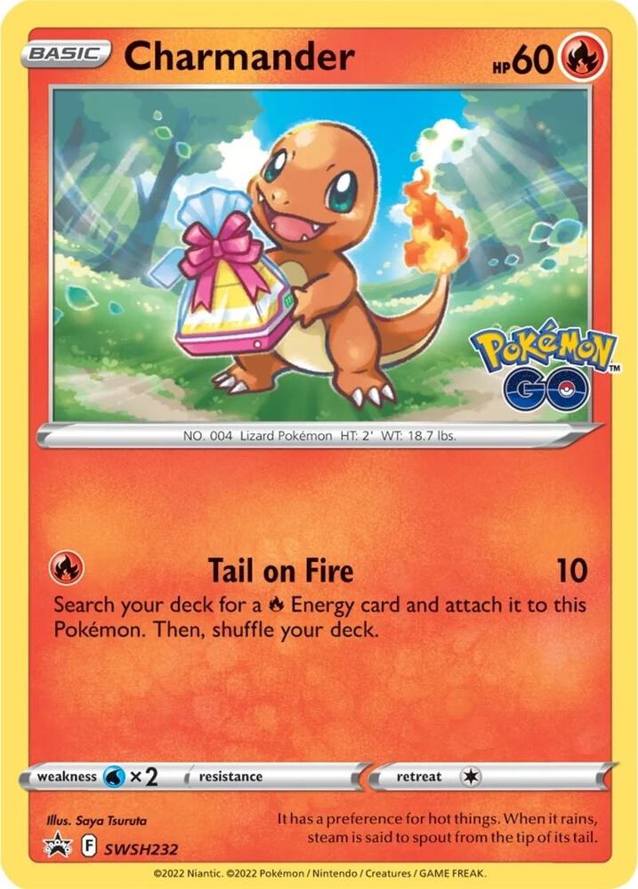 Charmander - SWSH232 - SWSH: Sword & Shield Promo Cards (SWSD)