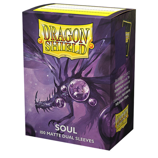 Dragon Shield Sleeves: Standard DUAL- Matte Purple/Soul (100 ct.)