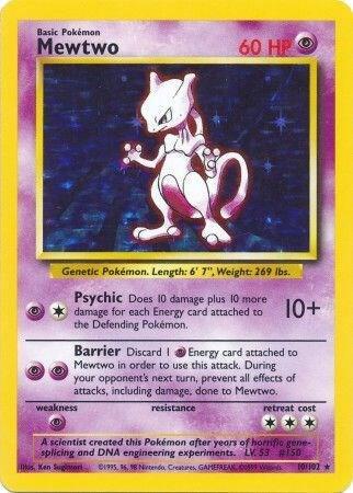 Mewtwo - Base Set (BS) [MP]