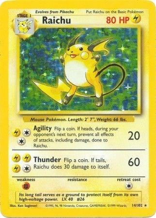 Raichu - Base Set (BS) [DMG]