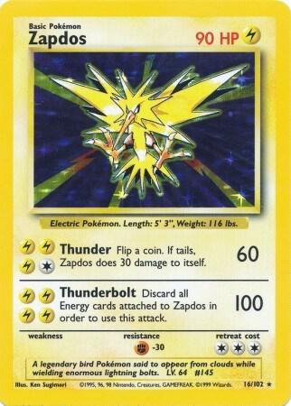 Zapdos - Base Set (BS) [HP]