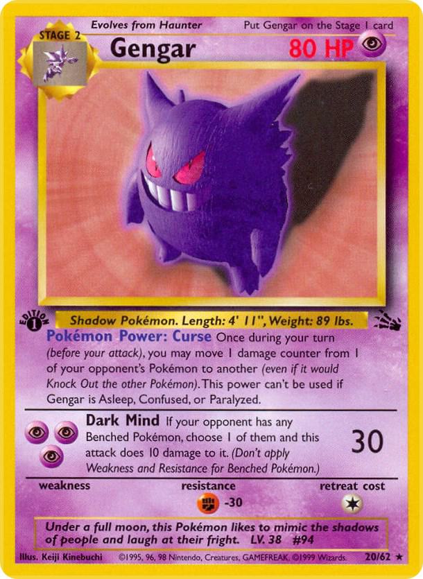 Gengar (20) - Fossil (FO) [UNLIMITED] [DMG]