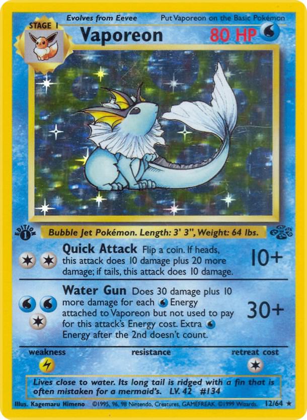 Vaporeon (12) - Jungle (JU) [UNLIMITED] [HP]