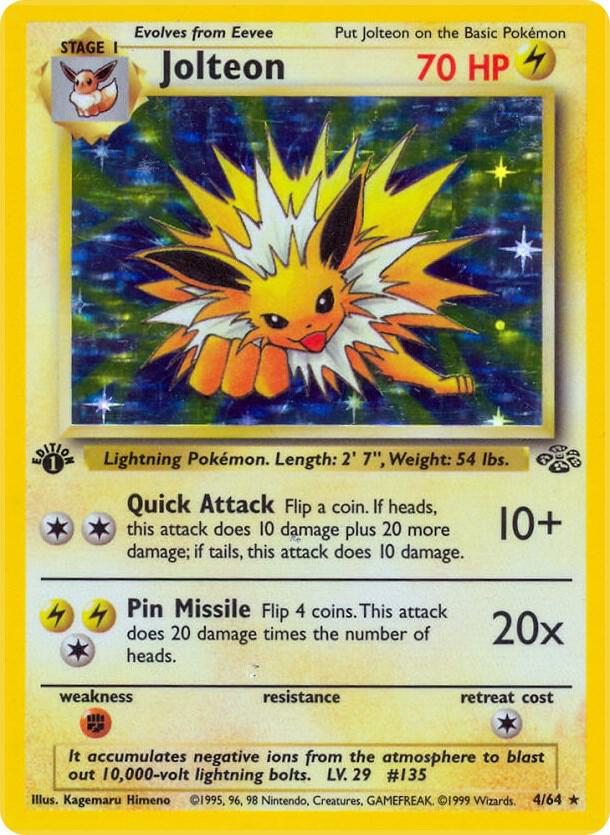 Jolteon (4) - Jungle (JU) [UNLIMITED] [MISPRINT] [MP]